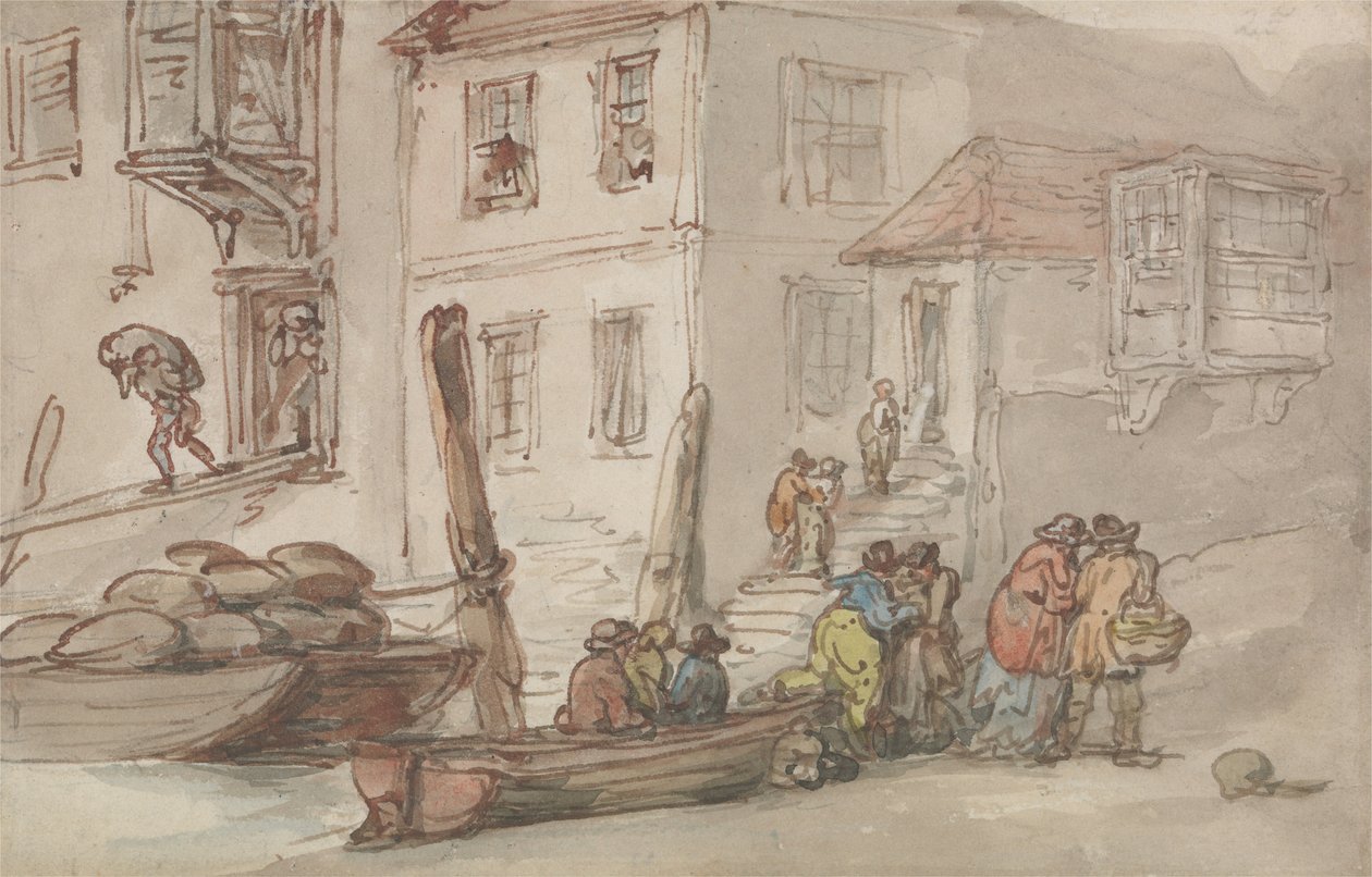 Wapping Old Portaat tekijältä Thomas Rowlandson