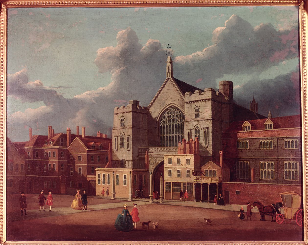 Westminster Hall ja New Palace Yard tekijältä Thomas Sandby