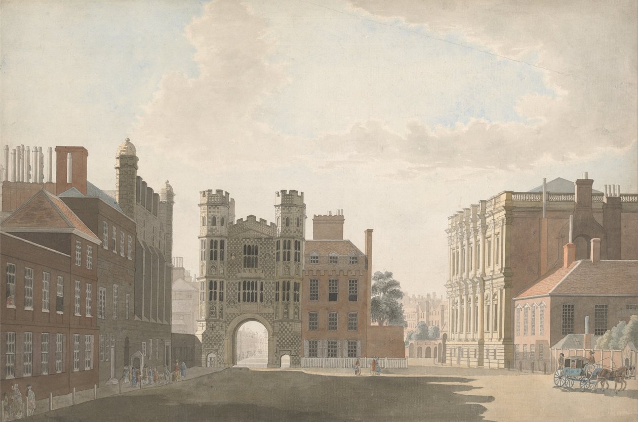 Whitehall, Holbeinsin portti ja juhlasali tekijältä Thomas Sandby