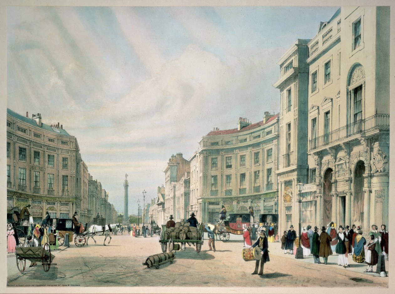 Oxford Circus, 1842 tekijältä Thomas Shotter Boys