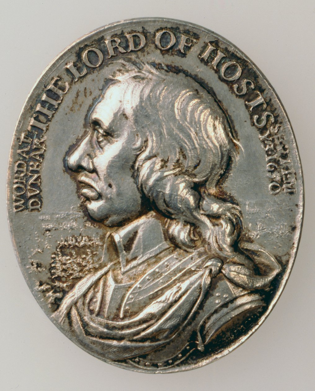 Dunbar-mitali, joka kuvaa Oliver Cromwellia (1599-1658) 1650 (kääntöpuoli) (hopea) (kääntöpuoli katso 168066) tekijältä Thomas Simon
