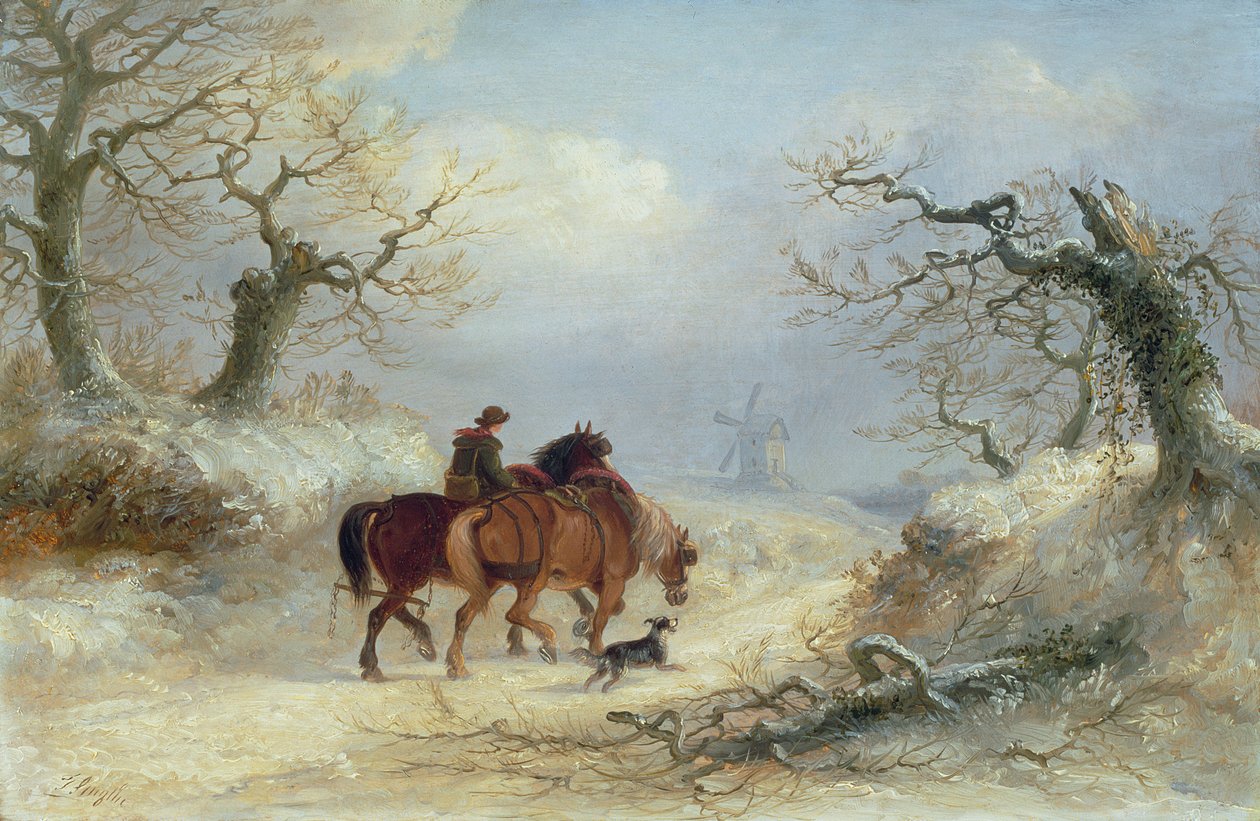 Crossing the Common – kohtaus lähellä Ipswichiä tekijältä Thomas Smythe