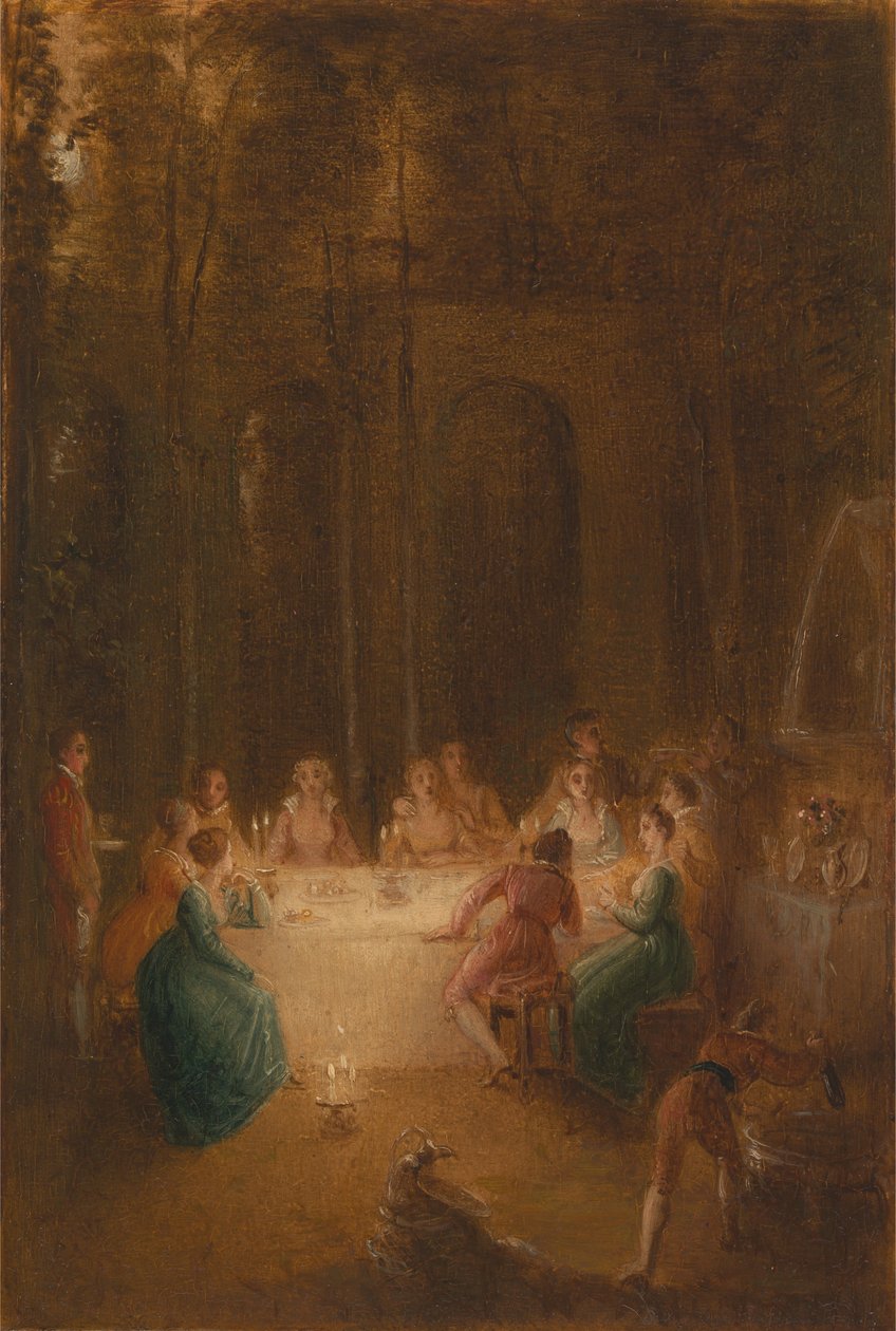 Ehtoollinen suihkulähteellä tekijältä Thomas Stothard
