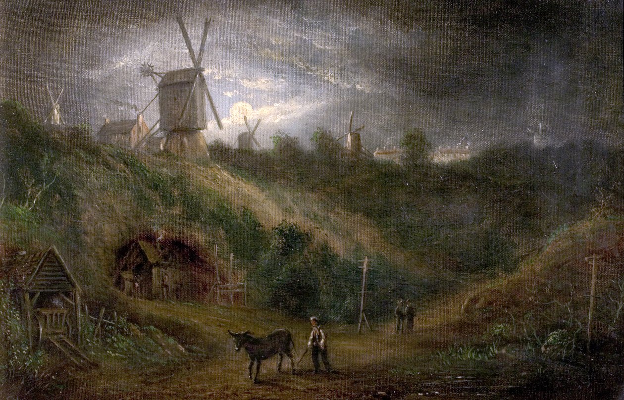 Old Ropewalk, Gallows Hillin jalka, Nottingham Forest, 1848 tekijältä Thomas Sturge Moore