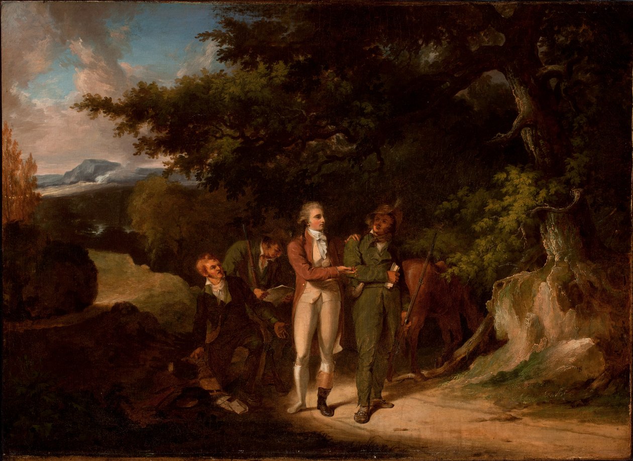 Majuri Andren vangitseminen, 1812 tekijältä Thomas Sully
