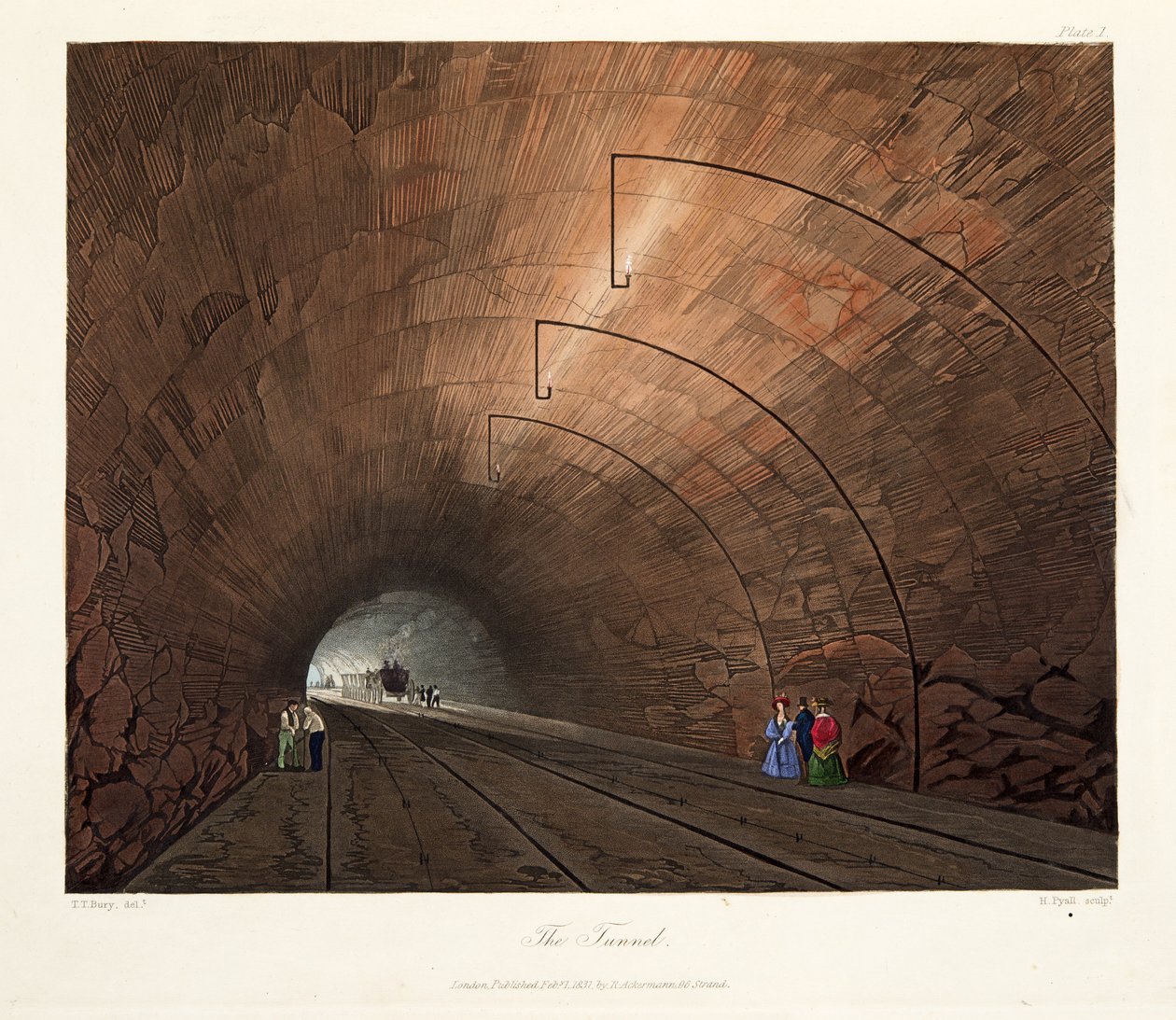 Tunneli, 1831 (käsinvärinen kaiverrus) tekijältä Thomas Talbot Bury