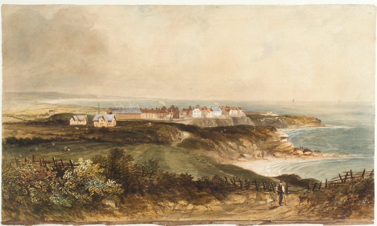 Cullercoats (vartalonväri, kynä & wc paperilla) tekijältä Thomas Thorpe