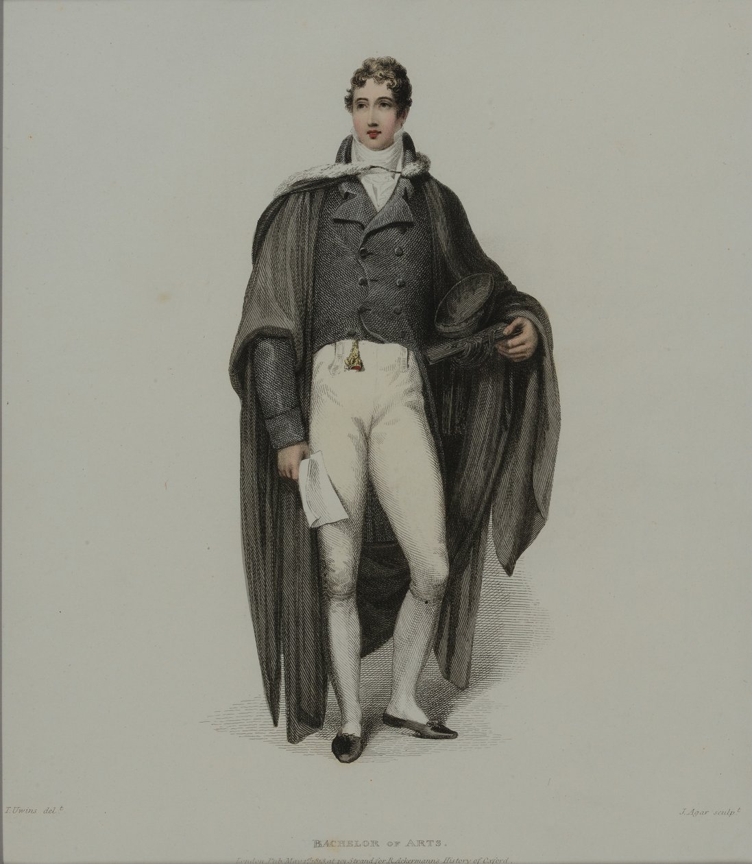 Bachelor of Arts, kaiverrettu J. Agar, julkaistu R. Ackermannin 