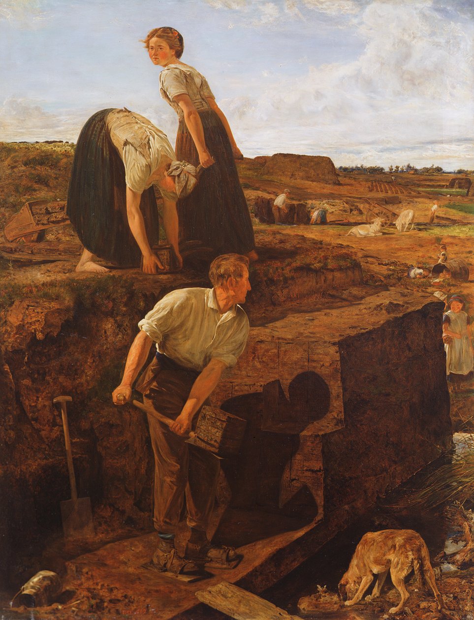 Turvekaivos, 1869 tekijältä Thomas Wade