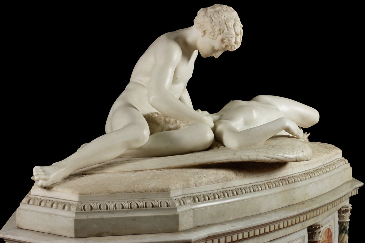 Fallen Angel, 1889 (kivi ja marmori) tekijältä Thomas Waldo Story