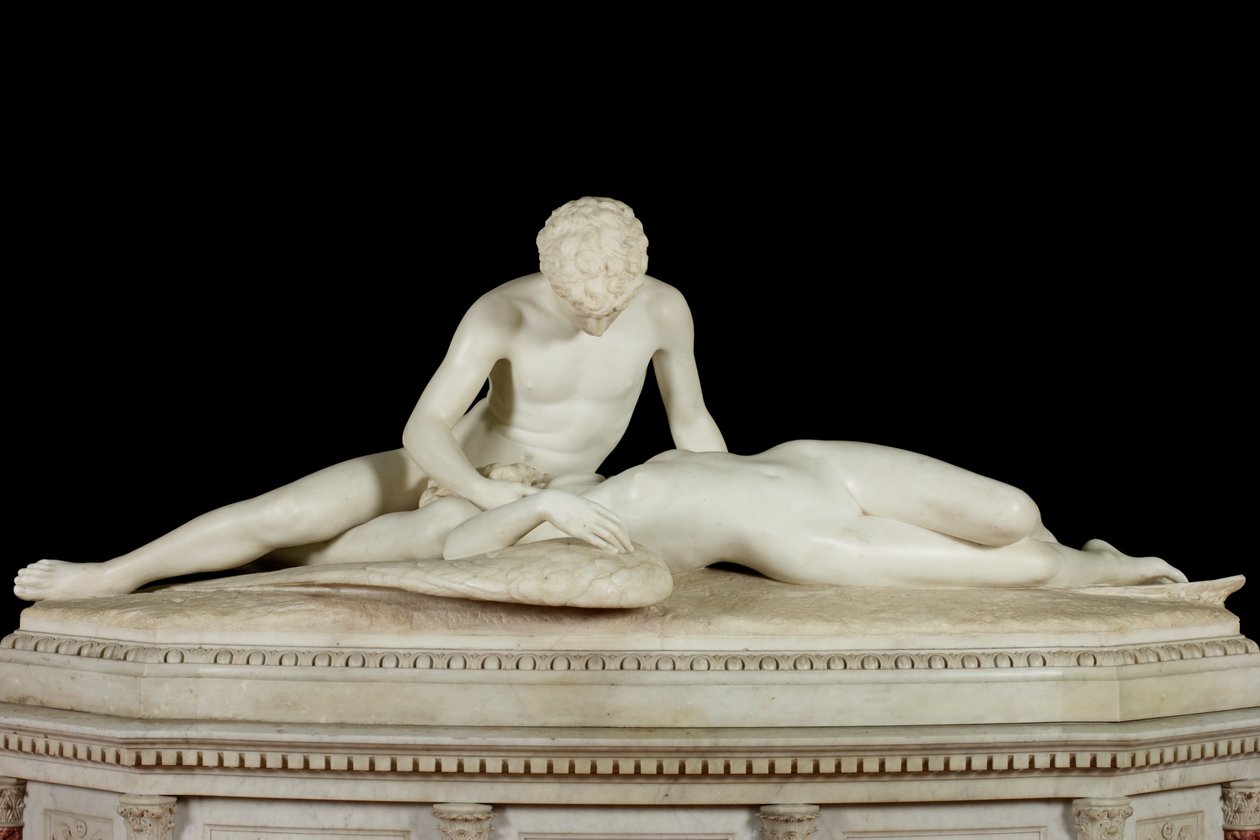 Fallen Angel, 1889 (kivi ja marmori) tekijältä Thomas Waldo Story