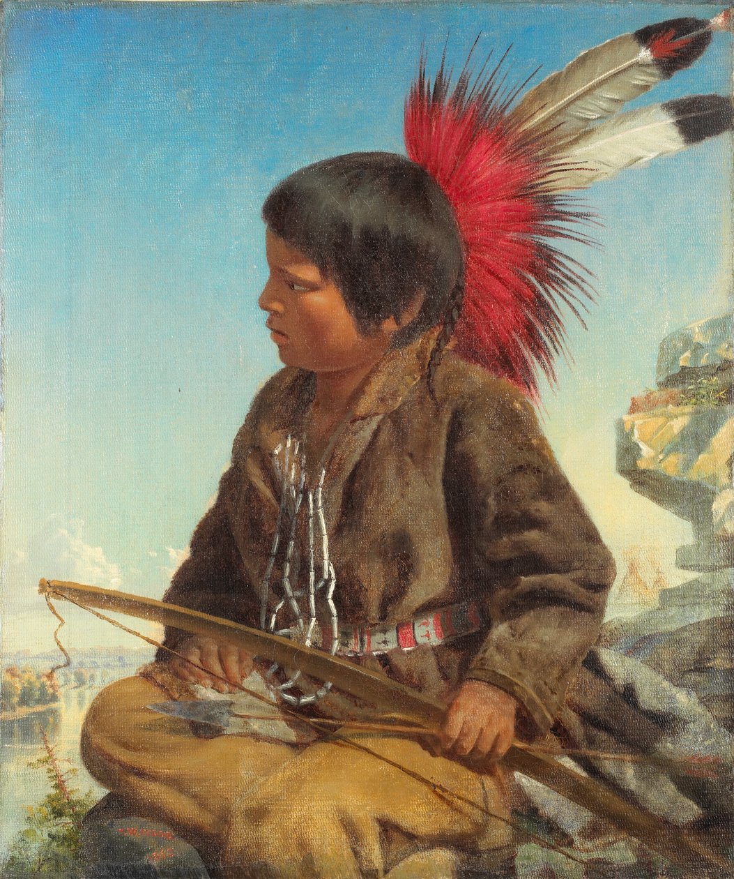 Intiaanipoika Fort Snellingissä, 1862 tekijältä Thomas Waterman Wood