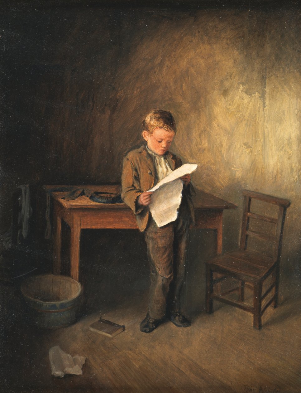 Uutisten lukeminen, 1856-1886 tekijältä Thomas Webster