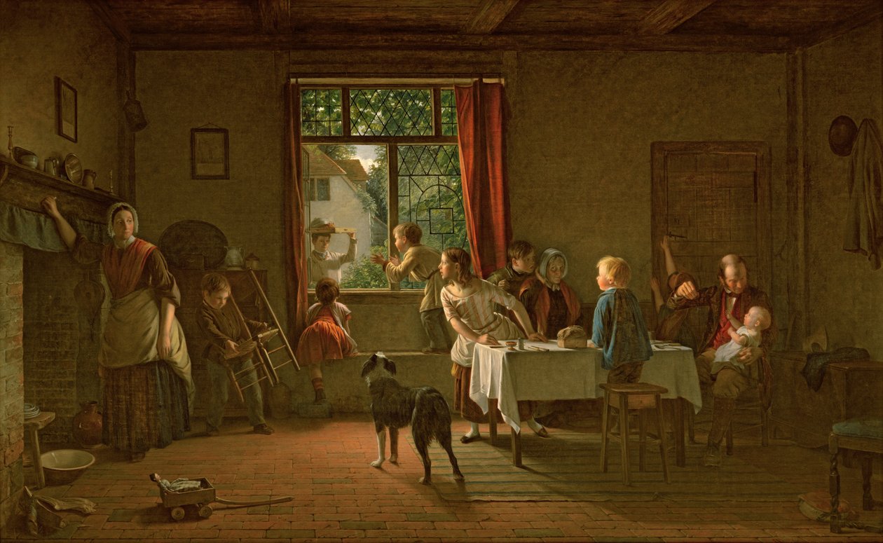 Paistettu sika, 1862 tekijältä Thomas Webster