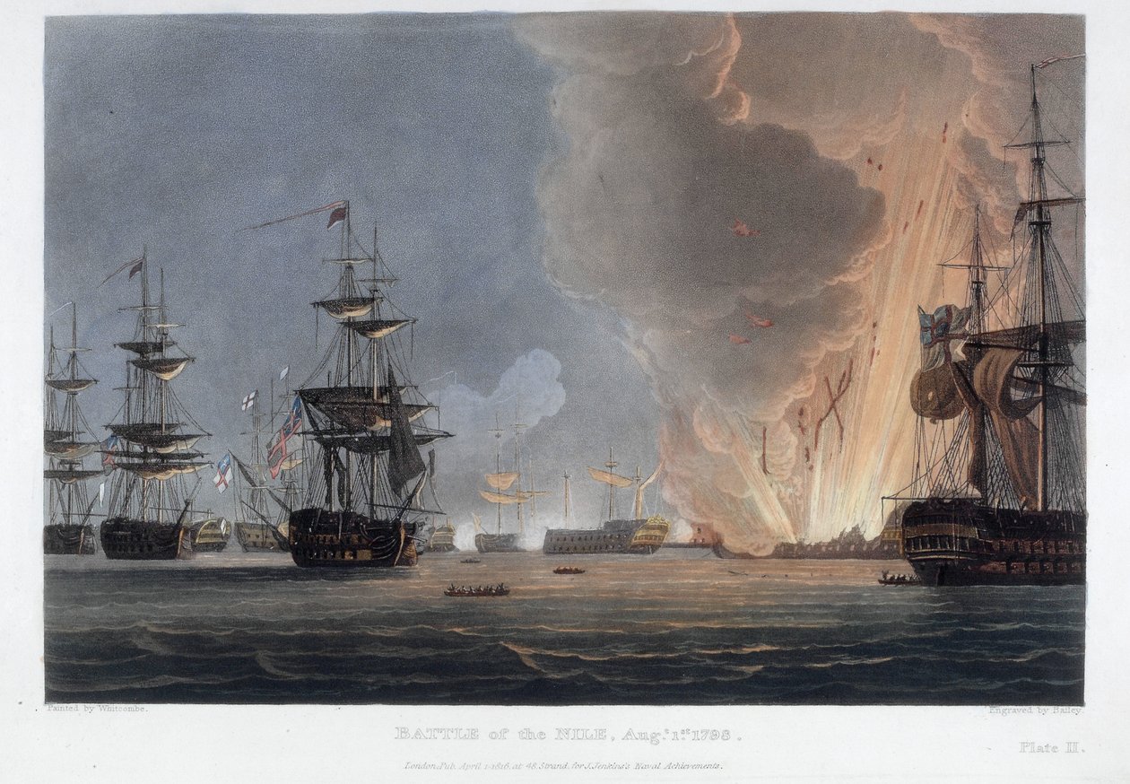 Niilin taistelu elokuussa 1798 tekijältä Thomas Whitcombe