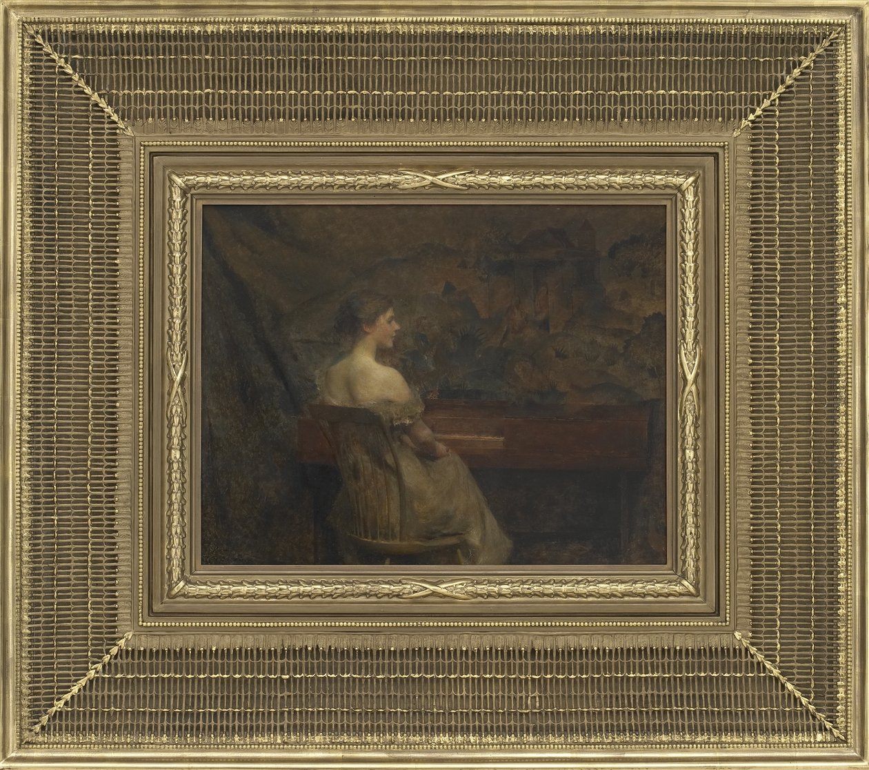Muotokuva, 1902 (öljy puulevylle) tekijältä Thomas Wilmer Dewing