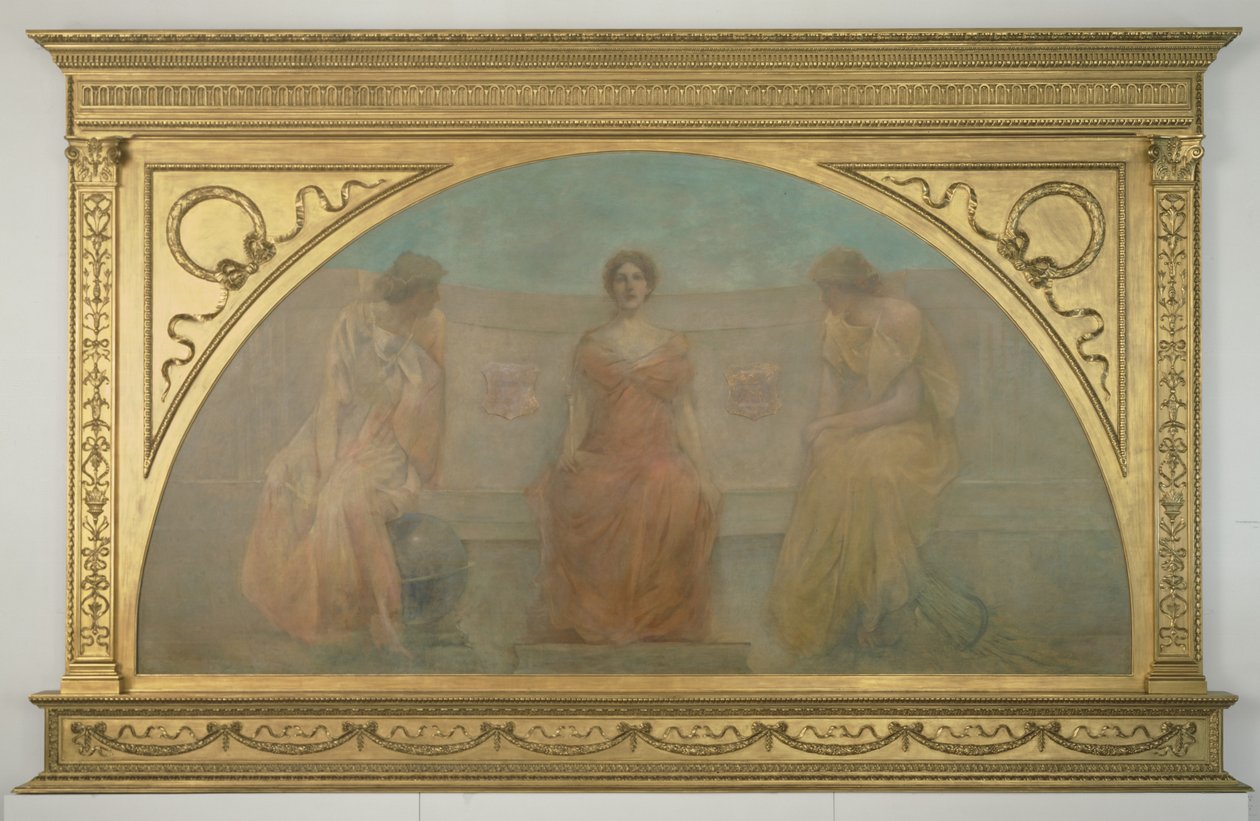 Kauppa ja maatalous tuovat vaurautta Detroitiin, 1900 tekijältä Thomas Wilmer Dewing