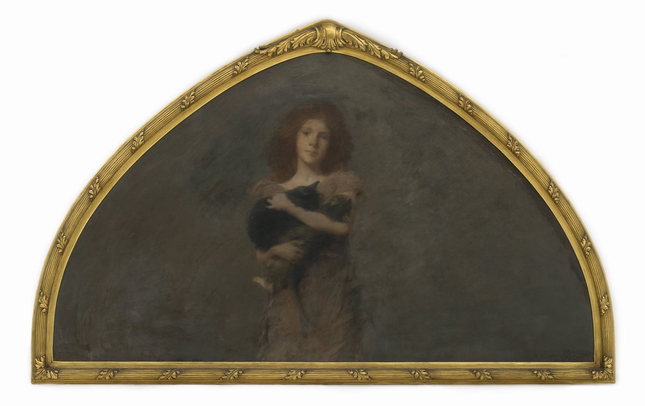 Taiteilijan tyttären varhainen muotokuva, 1893-94 tekijältä Thomas Wilmer Dewing