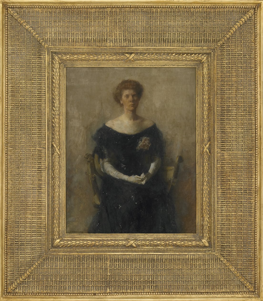 Muotokuva taiteilijan tyttärestä, 1906 tekijältä Thomas Wilmer Dewing