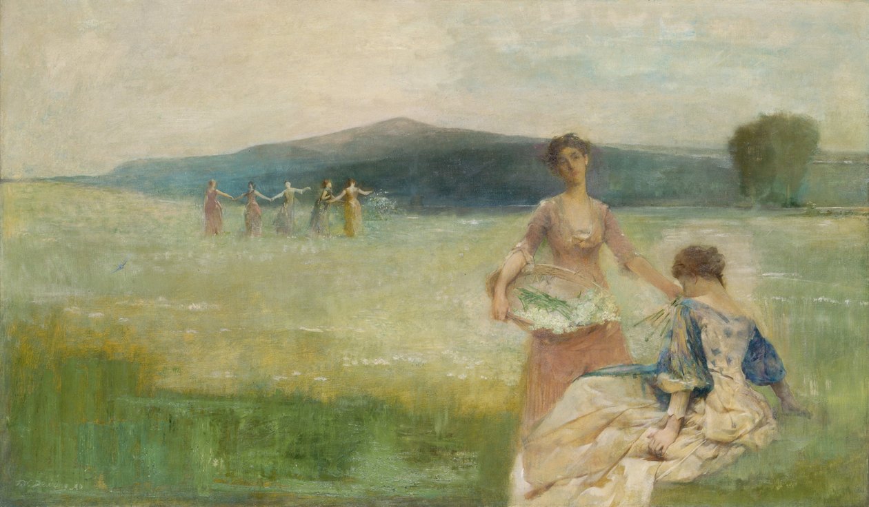 kevät tekijältä Thomas Wilmer Dewing