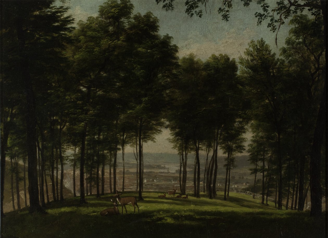 Mount Storm Park, Cincinnati, 1840 (öljy akatemian taululle) tekijältä Thomas Worthington Whittredge