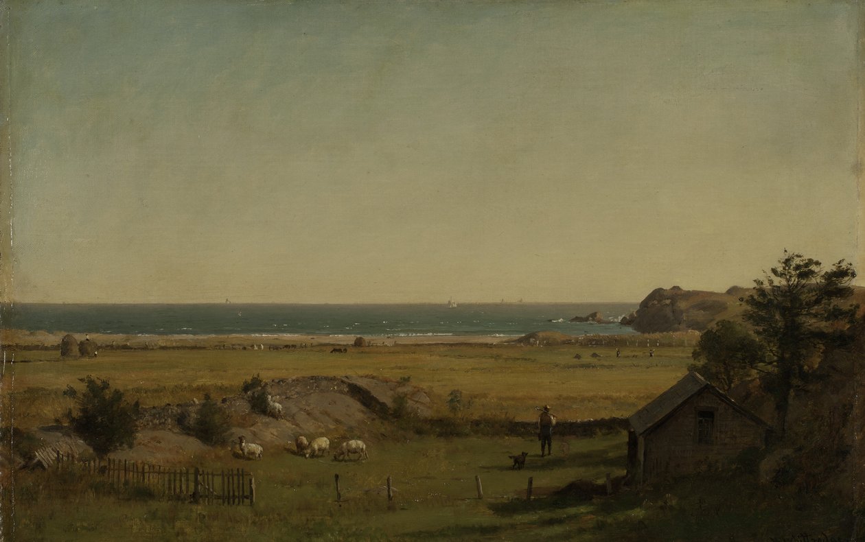 View Near Newport, Rhode Island, 1840-70 tekijältä Thomas Worthington Whittredge