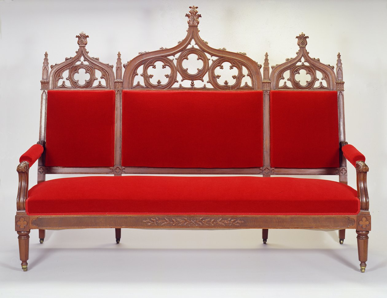 Settee, Brooklyn, New York, 1846-47 (musta pähkinä) tekijältä Thomas attr. to Brooks