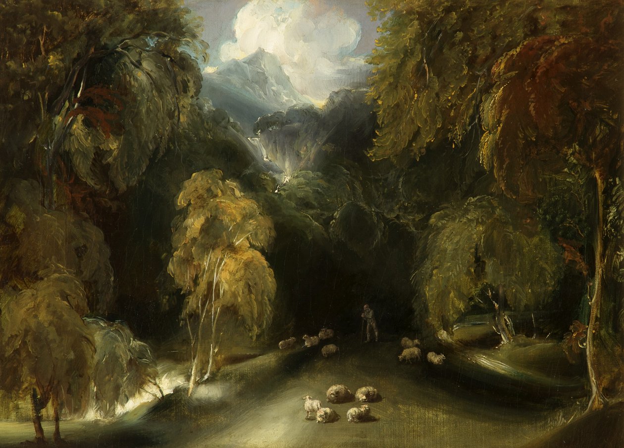 Näkymä Dovedalesta kohti Thorpe Cloudia tekijältä Thomas attr. to Lawrence