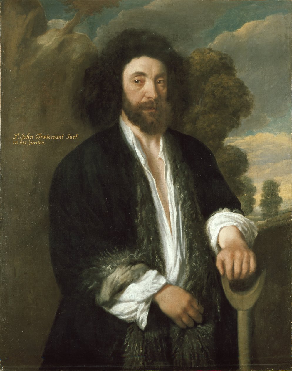 John Tradescant nuorempi puutarhurina, 1600-luku tekijältä Thomas de Critz