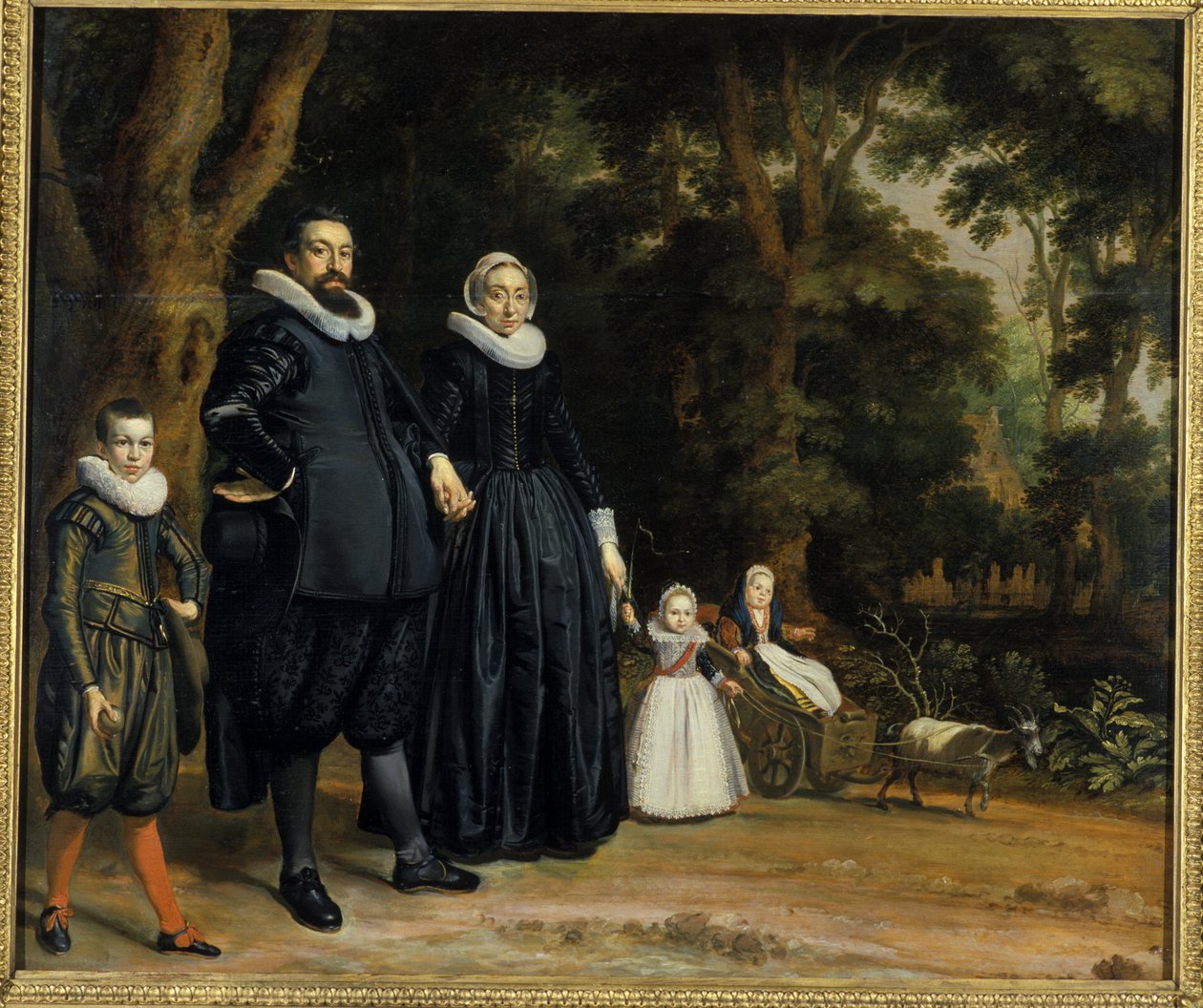 Hollantilainen perhe, 1624 tekijältä Thomas de Keyser