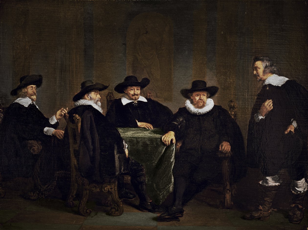 Amsterdamin neljä porvarillista oppia Maria de’ Medicin saapumisesta 1. syyskuuta 1638 1638 tekijältä Thomas de Keyser