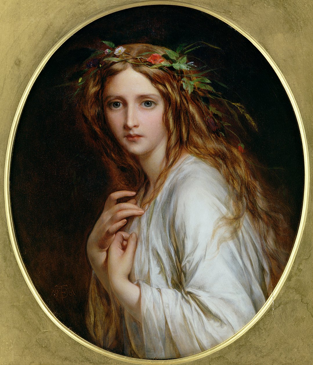 Ophelia, 1861 tekijältä Thomas Francis Dicksee