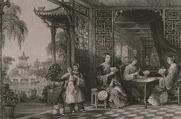 Mga Babae ng Pamilya ng Mandarin sa Cards, mula sa 