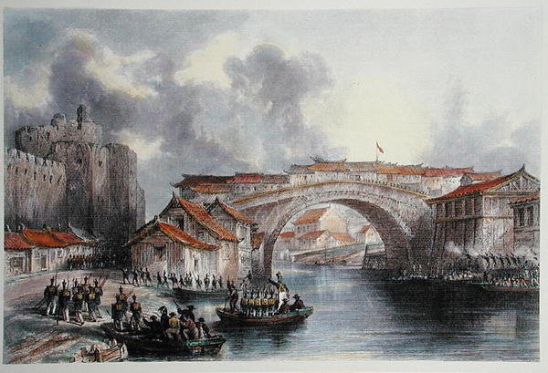 Ching Keang Foon länsiportti, n. 1850 (värilitho) (väriversio numerosta 367544) tekijältä Thomas (after) Allom
