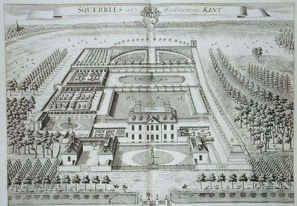 Squerries at Westerham in Kent, teoksesta "Thirty Six Different Views of Noblemen and Gentlemen