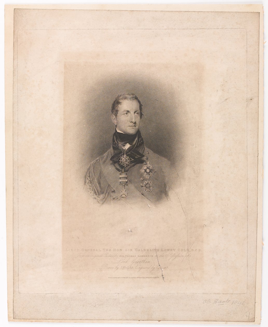 Kenraaliluutnantti Hon Sir Galbraith Lowry Cole GCB tekijältä Thomas (after) Lawrence