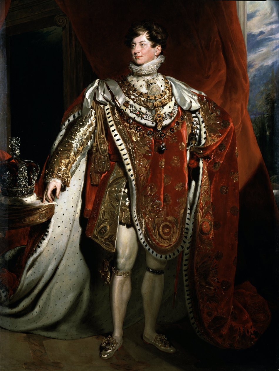Englannin kuninkaan George IV:n muotokuva, yksityiskohta tekijältä Thomas (after) Lawrence