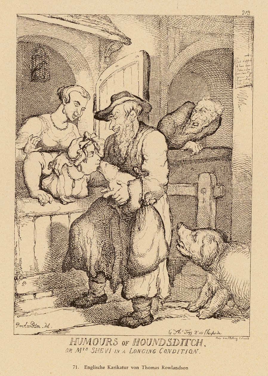 Houndsditchin huumorit tekijältä Thomas (after) Rowlandson