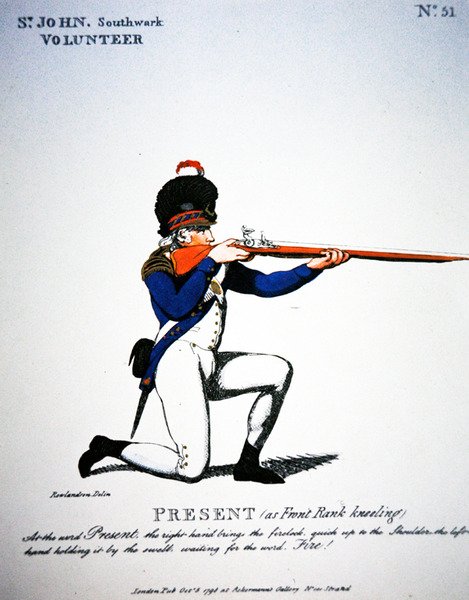 St. John, Southwarkin vapaaehtoinen tekijältä Thomas (after) Rowlandson