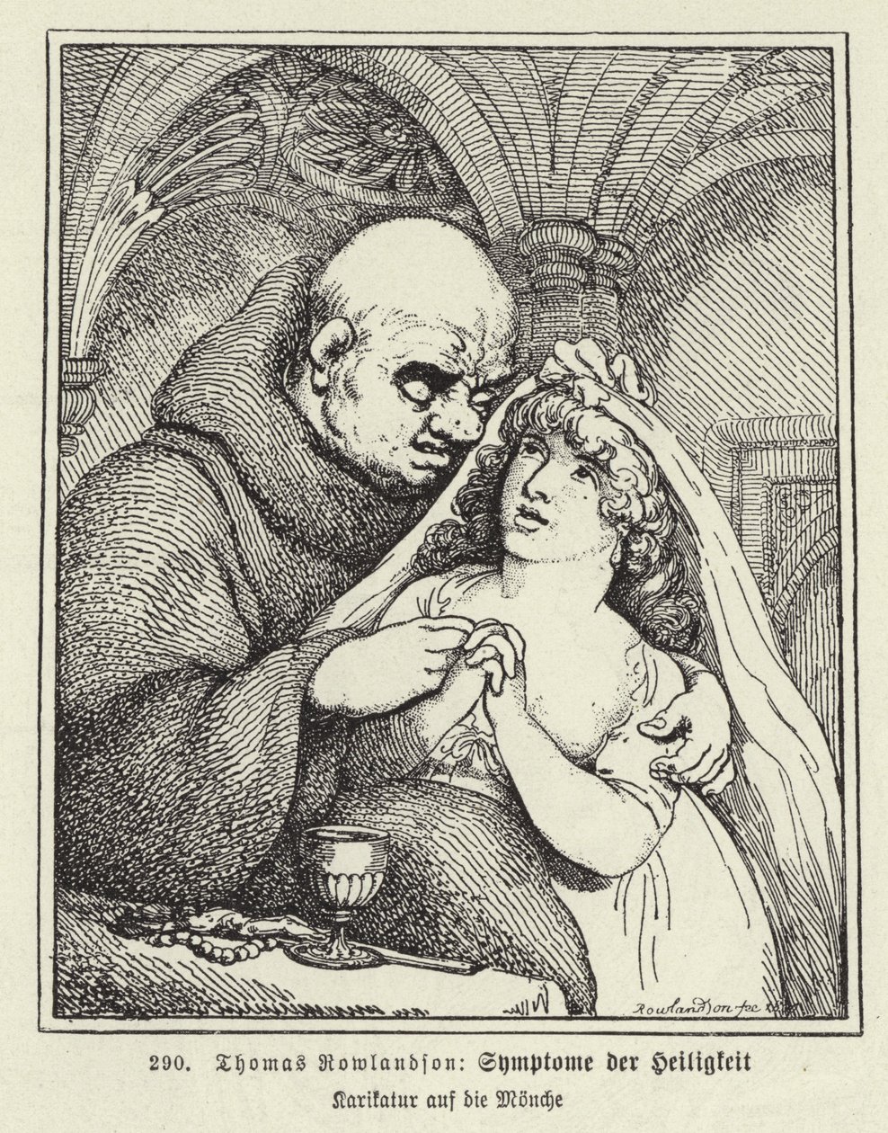Pyhyyden oireet (litografia) tekijältä Thomas (after) Rowlandson