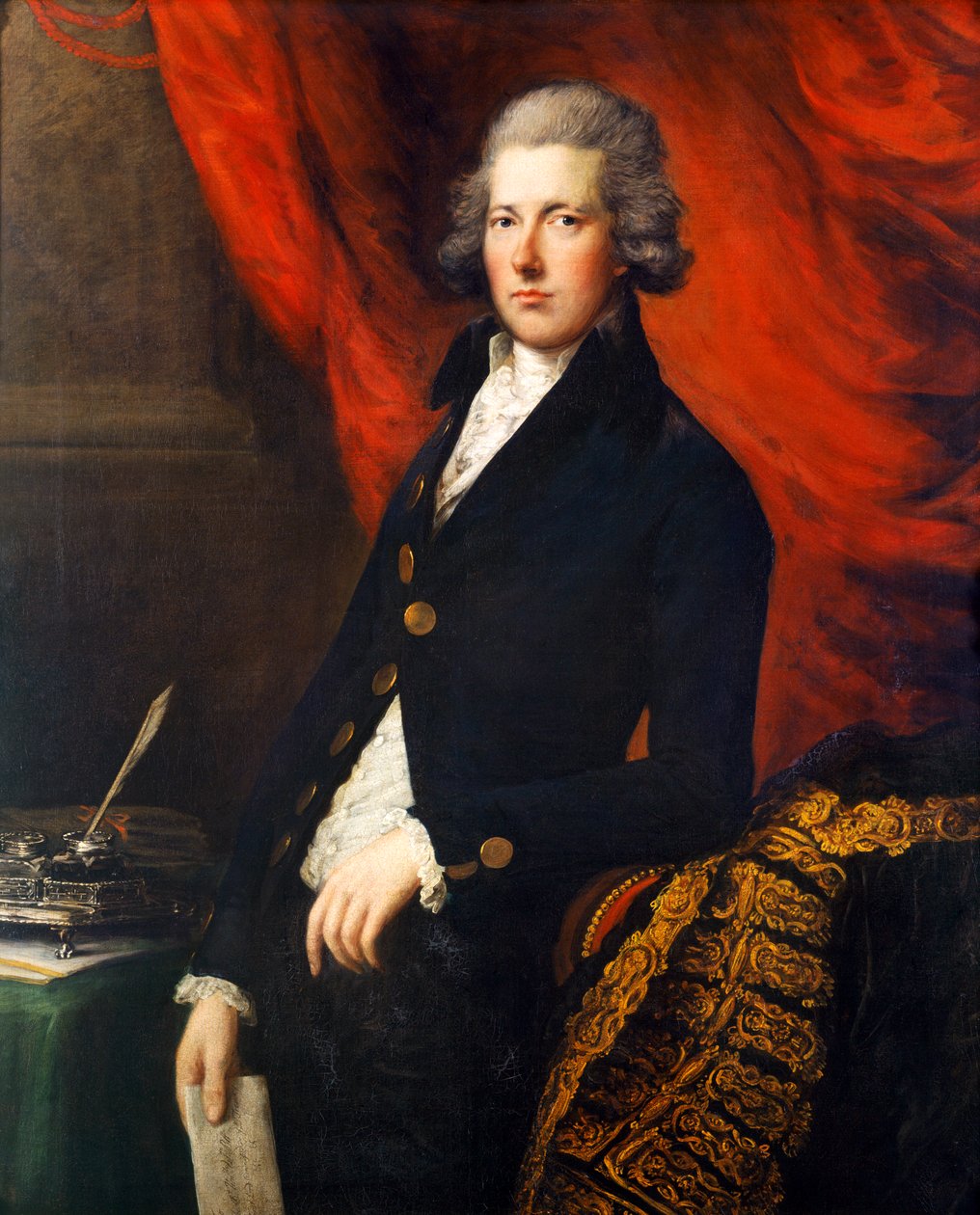 William Pitt nuorempi, n. 1788 (öljy kankaalle) tekijältä Thomas (attr. to) Gainsborough