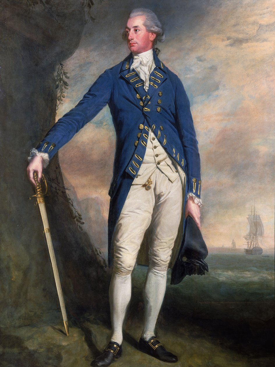 Kapteeni Sir George Montagu (1750-1829), noin 1780-90 (öljy kankaalle). tekijältä Thomas (attr.to) Beach