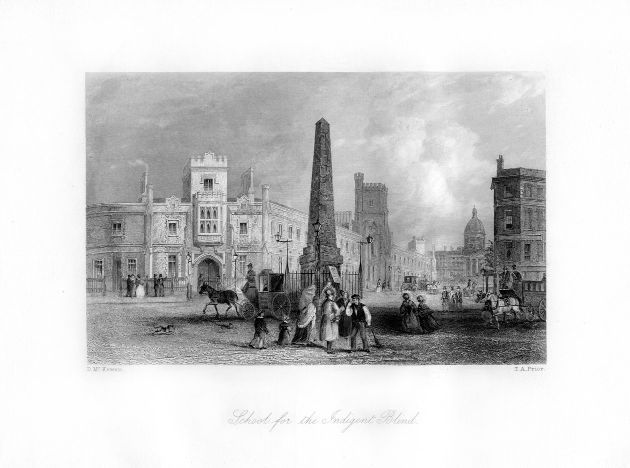 Köyhäsokeiden koulu, Southwark, Lontoo, 1800-luku. tekijältä Thomas Abel Prior