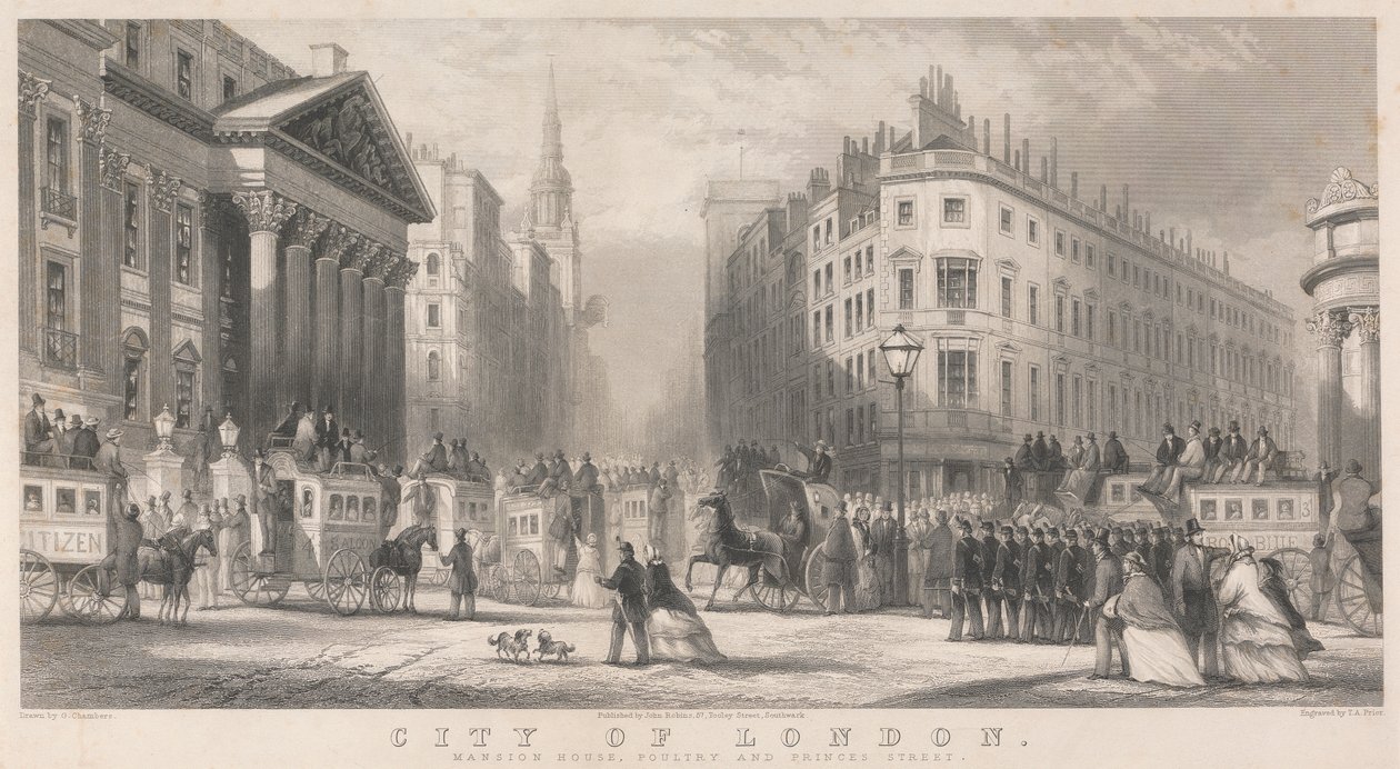 City of London, Mansion House, Poultry e Prince