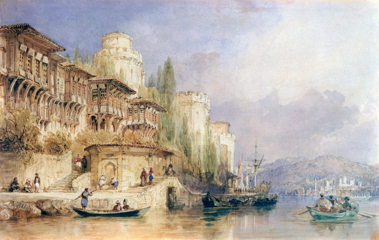Bosporinsalmi, Euroopan ja Aasian linnat, 1846. tekijältä Thomas Allom