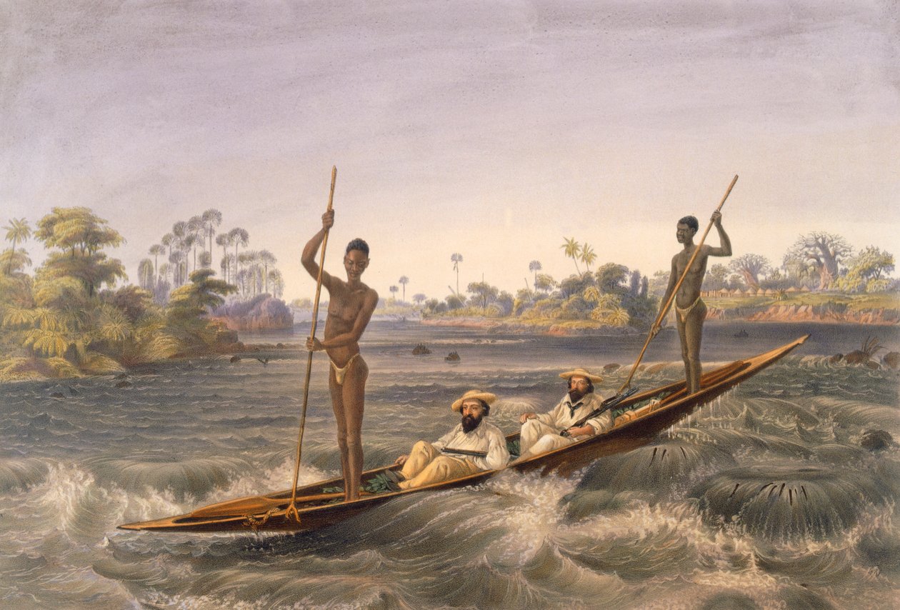 Zanjueelah, kosken venemies, pubi. 1865. tekijältä Thomas Baines
