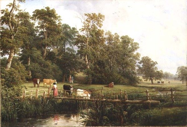 Rustic Bridge, Stoneleigh Park tekijältä Thomas Baker