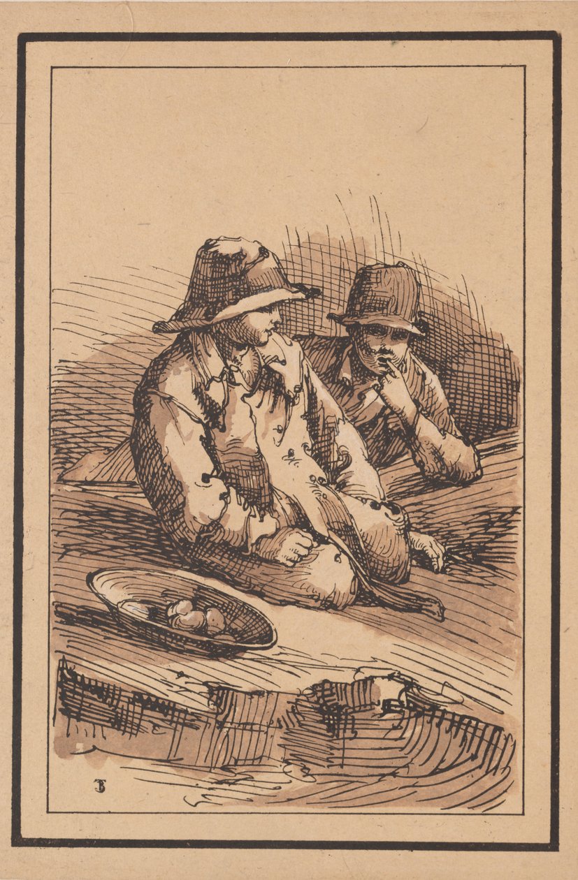 Figures rústiques: dos nois, 1801. finlandès tekijältä Thomas Barker