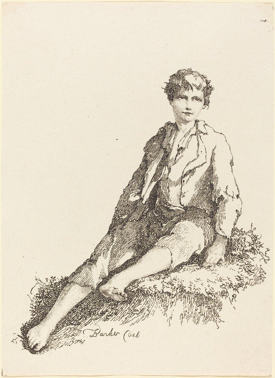 Nen jove assegut, 1803. finlandès tekijältä Thomas Barker