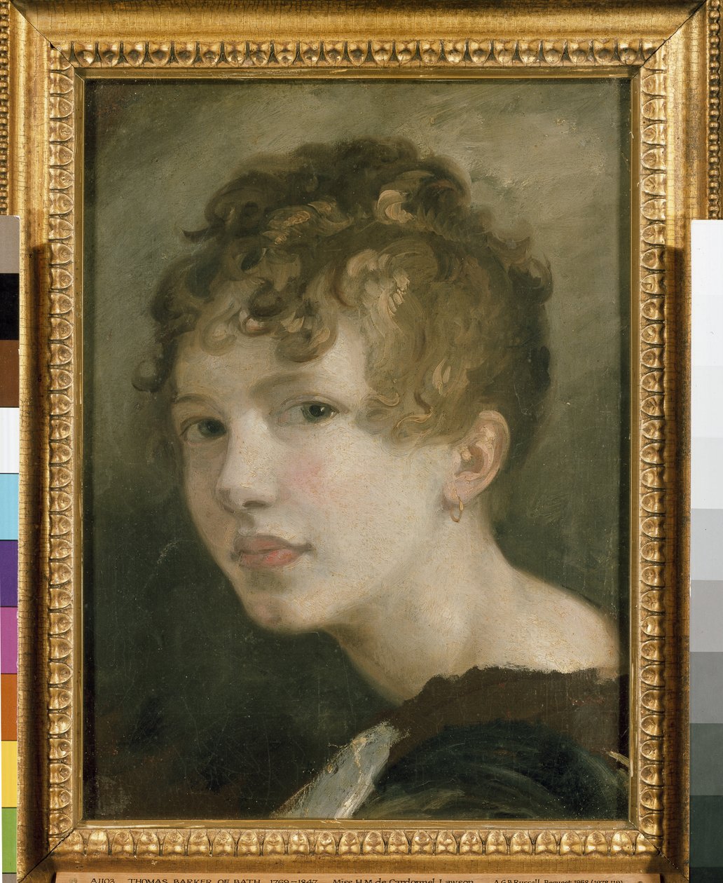 Muotokuva neiti H.M. de Cardonnel Lawson, 1800-luku tekijältä Thomas Barker of Bath